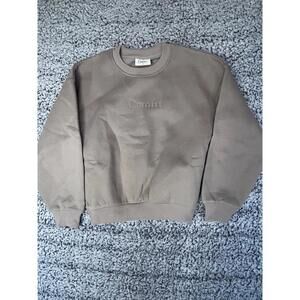Comfrt Signature Kids Crew Sweatshirt Bark Brown Size S Cozy Pullover